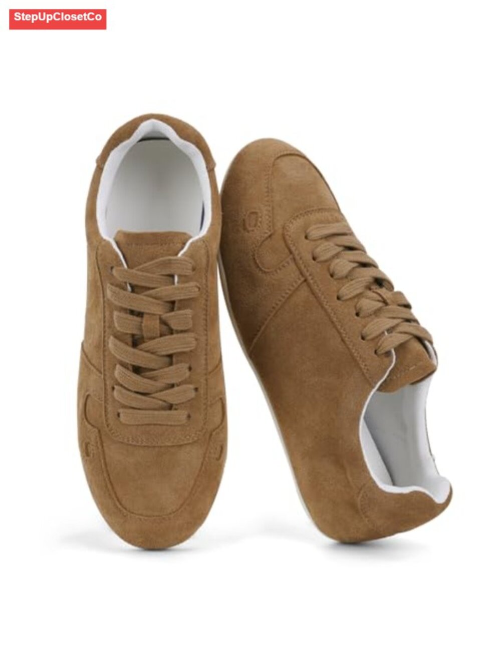 Retro Suede Sneakers Low Top Lace-Up Casual Shoes Vintage Clean Style